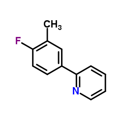2-(4-Fluoro-3-methylphenyl)pyridine结构式