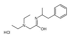 2-(diethylamino)-N-(1-phenylpropan-2-yl)acetamide,hydrochloride Structure