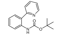 tert-butyl (2-(pyridin-2-yl)phenyl)carbamate Structure