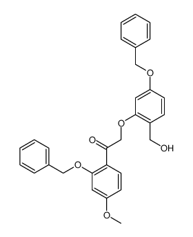 2-(5-(benzyloxy)-2-(hydroxymethyl)phenoxy)-1-(2-(benzyloxy)-4-methoxyphenyl)ethan-1-one Structure