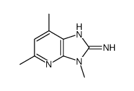 2-AMINO-3H-3,5,7-TRIMETHYLIMIDAZO(4,5-6)PYRIDINE结构式