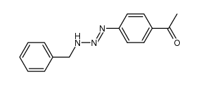 1-(4-(3-benzyltriaz-1-en-1-yl)phenyl)ethanone Structure