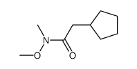 N-methoxy-N-methylCyclopentaneacetamide structure