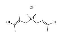 (3-chloro-but-2-enyl)-(3-chloro-2-methyl-but-2-enyl)-dimethyl-ammonium, chloride结构式