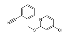 2-[(4-chloropyridin-2-yl)sulfanylmethyl]benzonitrile结构式