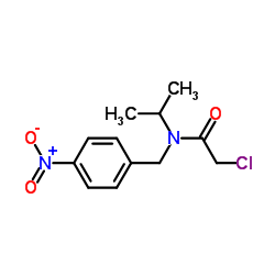 2-Chloro-N-isopropyl-N-(4-nitrobenzyl)acetamide结构式