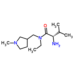 N-Ethyl-N-[(1-methyl-3-pyrrolidinyl)methyl]-L-valinamide结构式