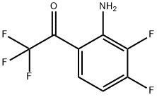 1-(2-Amino-3,4-difluorophenyl)-2,2,2-trifluoroethan-1-one结构式