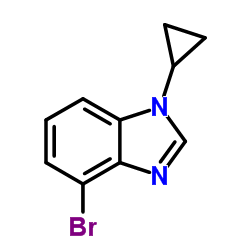 4-bromo-1-cyclopropyl-1H-benzo[d]imidazole Structure