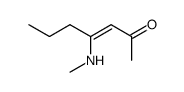 3-Hepten-2-one, 4-(methylamino)- (9CI) Structure