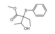 Methyl 2-ethyl-3-hydroxy-2-(phenylthio)butanoate Structure