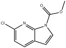 methyl 6-chloro-1H-pyrrolo[2,3-b]pyridin-1-carboxylate结构式