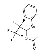 3-Acetoxy-1,1,1,2,2-pentafluoro-3-(phenylseleno)propane Structure