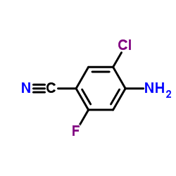 4-Amino-5-chloro-2-fluoro-benzonitrile structure