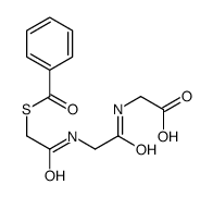 2-[[2-[(2-benzoylsulfanylacetyl)amino]acetyl]amino]acetic acid Structure