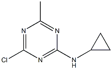 4-chloro-N-cyclopropyl-6-methyl-1,3,5-triazin-2-amine结构式