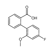 2-(4-fluoro-2-methoxyphenyl)benzoic acid结构式