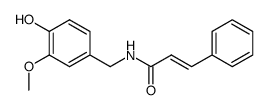 N-[(4-hydroxy-3-methoxyphenyl)methyl]cinnamamide结构式