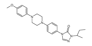 3H-1,2,4-TRIAZOL-3-ONE, 2,4-DIHYDRO-4-[4-[4-(4-METHOXYPHENYL)-1-PIPERAZINYL]PHENYL]-2-(1-METHYLPROPYL)-, (R)-结构式