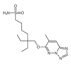 6-(2,2-Diethyl-6-sulfamoyl-1-hexyloxy)-7-methyl(1,2,4)triazolo(1,5-b)p yridazine structure