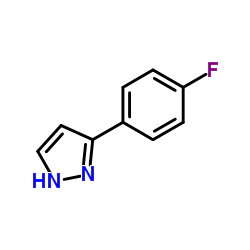 3-(4-氟苯基)-1H-吡唑结构式