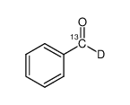 苯甲醛-α-13C,α-d1结构式