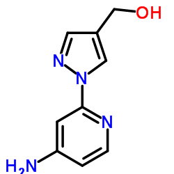 (1-(4-aminopyridin-2-yl)-1H-pyrazol-4-yl)methanol picture
