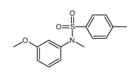 N-(m-methoxyphenyl)-N-methyl-p-toluenesulphonamide Structure