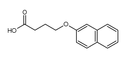 4-(2-naphthoxy)-butanoic acid Structure