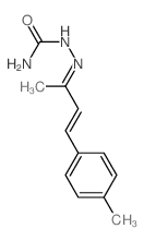 Hydrazinecarboxamide,2-[1-methyl-3-(4-methylphenyl)-2-propen-1-ylidene]- Structure