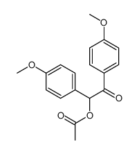 [1,2-bis(4-methoxyphenyl)-2-oxoethyl] acetate结构式