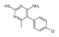 4-amino-5-(4-chloro-phenyl)-6-methyl-1H-pyrimidine-2-thione Structure