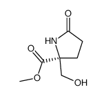 D-Proline, 2-(hydroxymethyl)-5-oxo-, methyl ester (9CI) Structure