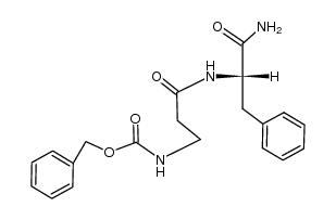 carbobenzoxy-β-alanyl-L-phenylalanine amide Structure