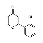 2-(2-chlorophenyl)-2,3-dihydropyran-4-one结构式