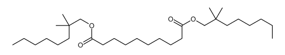 bis(2,2-dimethyloctyl) decanedioate Structure