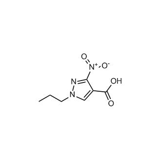 3-硝基-1-丙基-1H-吡唑-4-羧酸结构式