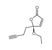 (S)-5-(but-3-yn-1-yl)-5-ethoxyfuran-2(5H)-one结构式