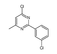 4-chloro-2-(3-chlorophenyl)-6-methylpyrimidine结构式
