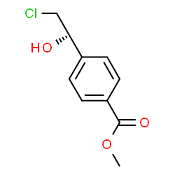 Benzoic acid, 4-(2-chloro-1-hydroxyethyl)-, methyl ester, (S)- (9CI)结构式
