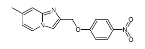 7-methyl-2-[(4-nitrophenoxy)methyl]imidazo[1,2-a]pyridine结构式