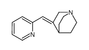 3-(pyridin-2-ylmethylidene)-1-azabicyclo[2.2.2]octane结构式