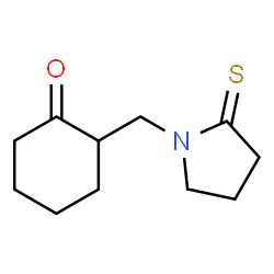 Cyclohexanone,2-[(2-thioxo-1-pyrrolidinyl)methyl]- picture