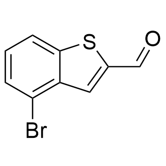 4-溴苯并[b]噻吩-2-甲醛结构式