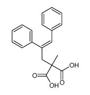 2-(2,3-diphenylprop-2-enyl)-2-methylpropanedioic acid Structure