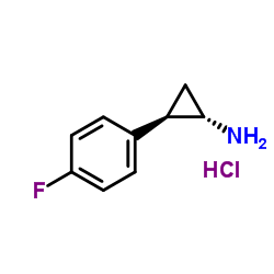 (1S,2R)-2-(4-Fluoro-phenyl)-cyclopropylamine hydrochloride Structure