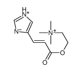 2-[3-(1H-imidazol-5-yl)prop-2-enoyloxy]ethyl-trimethylazanium Structure