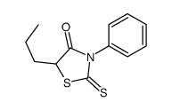 3-phenyl-5-propyl-2-sulfanylidene-1,3-thiazolidin-4-one结构式