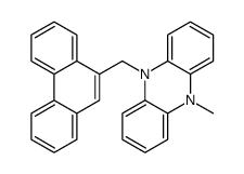 5-methyl-10-(phenanthren-9-ylmethyl)phenazine结构式