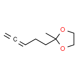 1,3-Dioxolane,2-methyl-2-(3,4-pentadienyl)- (8CI)结构式